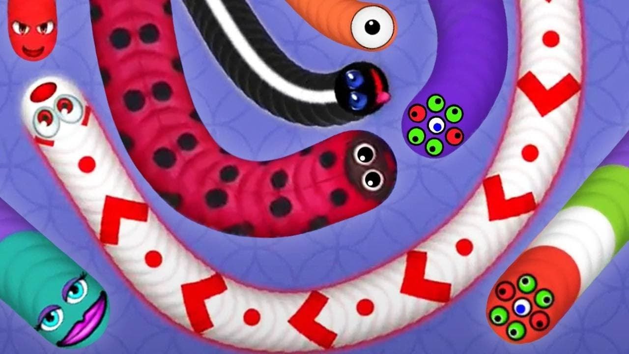 SUPER SLITHER SNAKE BEST WORMS ZONE GAMEPLAY!#558