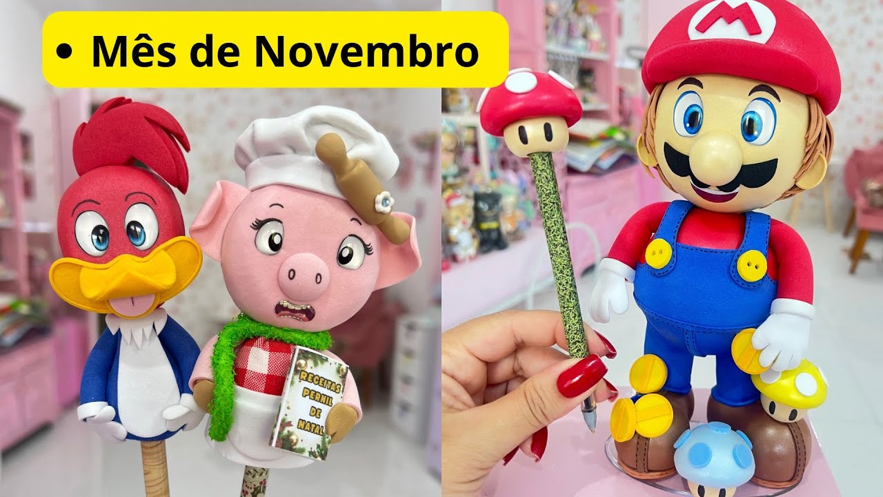 Apresentação das peças que foram ensinadas nesse mês de novembro no Artesã Candy
