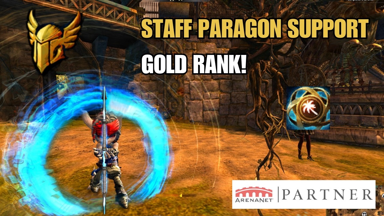 Guild Wars 2 - Ranked sPvP (Season 46) - Staff Support Paragon To The Platinum - Build at the end!