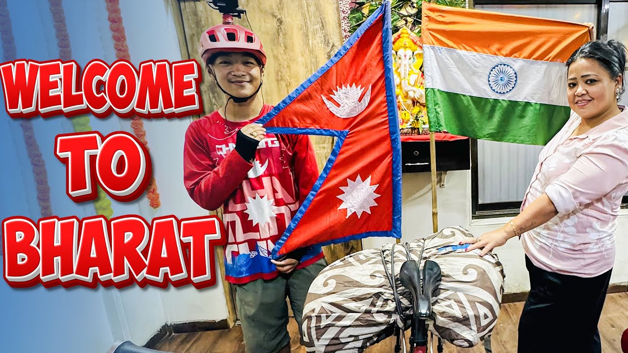 Mujhse Milne Nepal Se @bishwasrai8754 Cycle Pe Aaya! 😍 | Bharti Singh | Haarsh Limbachiyaa | Golla