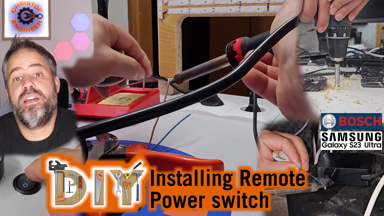 DIY Power disconnect switch, for Samsung monitor