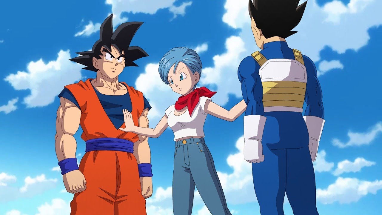 Goku e Vegeta lutam e Bulma tenta impedi-los - Dragon Ball Super Parte 2