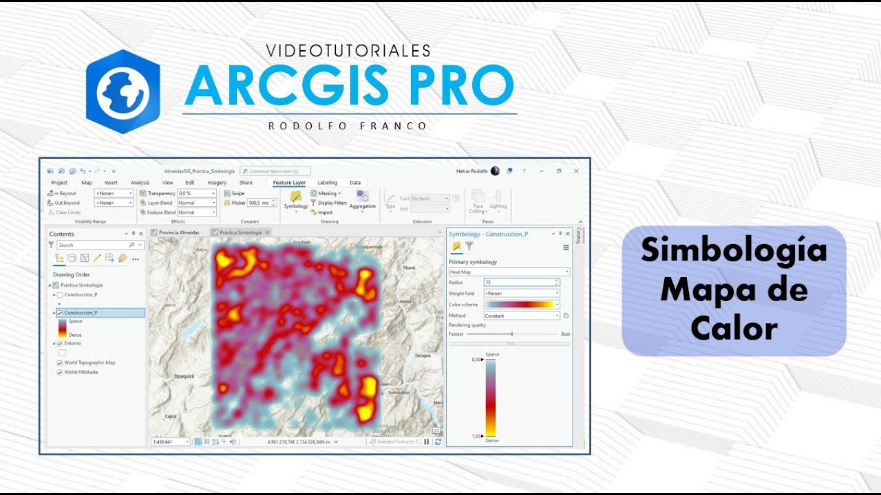 ArcGis Pro - Simbología Mapa de calor