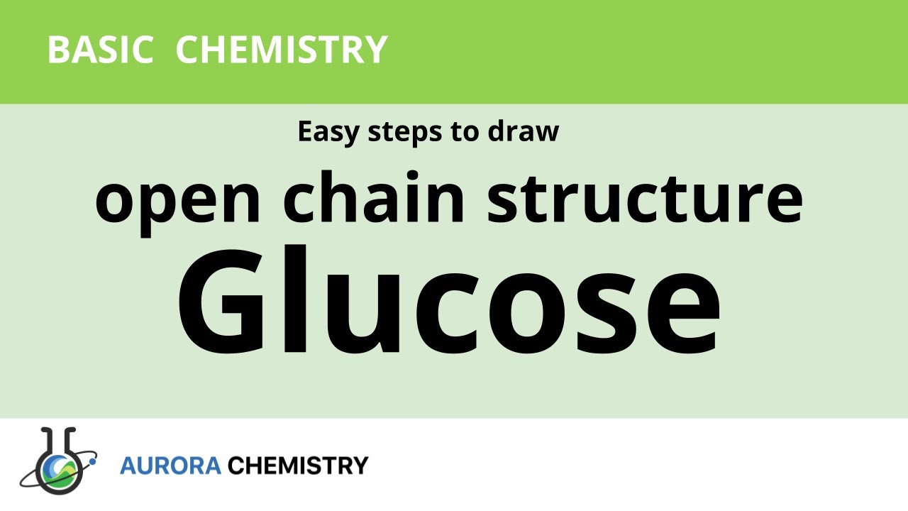 Easy tips to  draw open chain structure of GLUCOSE  / FISHER PROJECTION of GLUCOSE