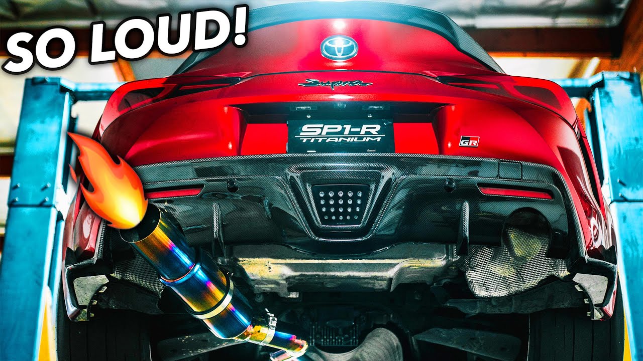 LOUDEST SUPRA EXHAUST IN THE WORLD!! FULL TITANIUM!