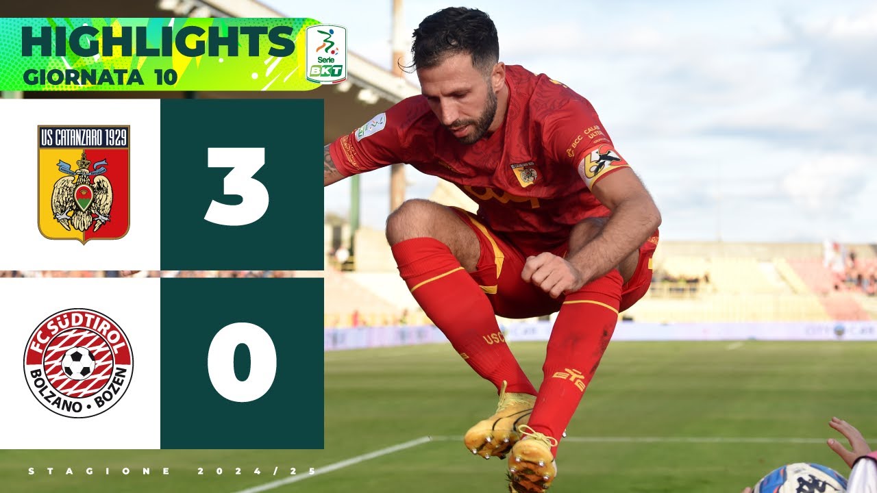 Catanzaro-Südtirol 3-0 | Serie BKT | IEMMELLO enorme al Ceravolo fa doppietta con un eurogoal