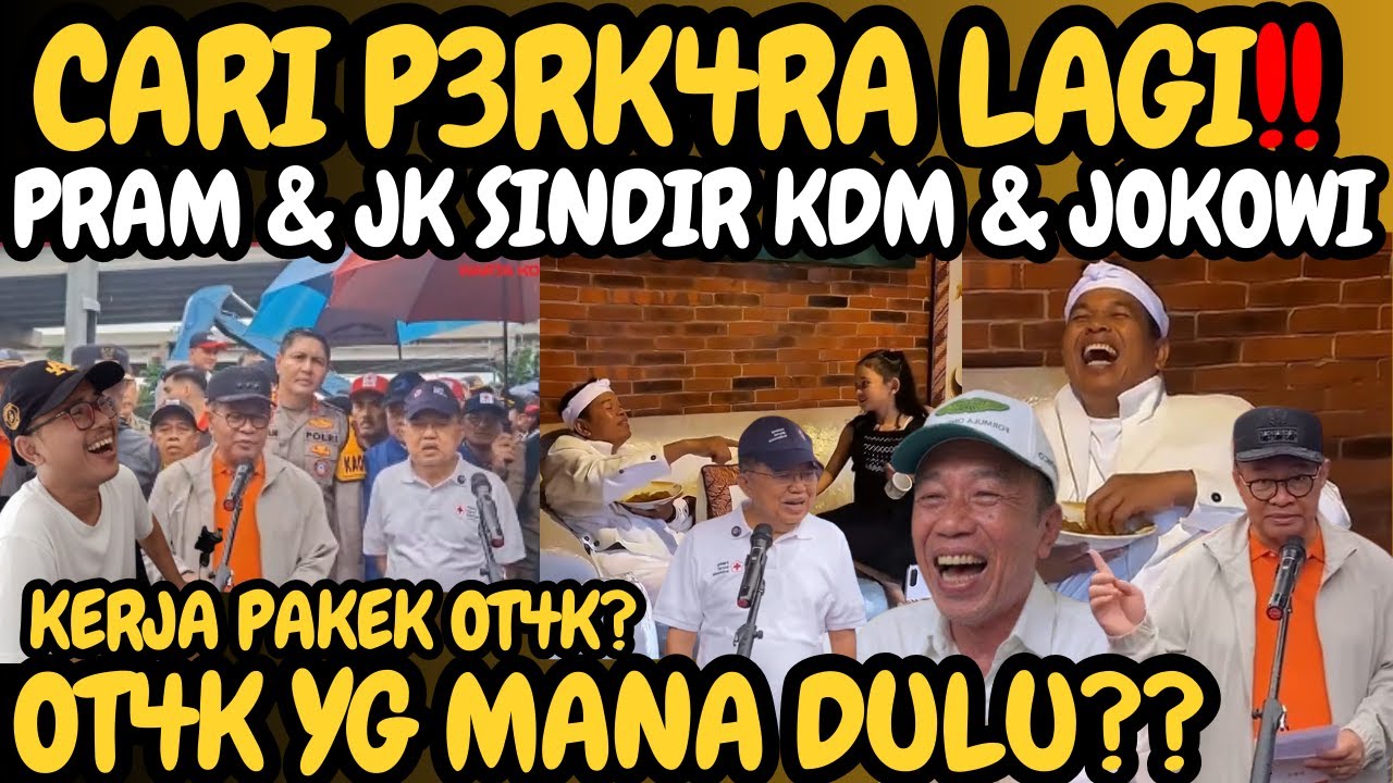 Ini Gubernur bisanya nyindir DEDI MULYADI mulu, Pramono anti gorong2, anak abah Anies ikut beraksi