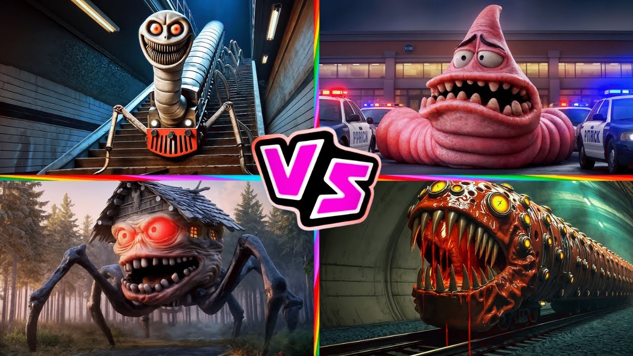 Thomas Train 🆚 PATRICK.EXE 🆚 HOUSE HEAD 🆚 TRAIN EATER 🎶 Tiles Hop EDM Rush