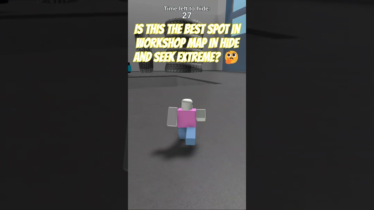 Is this the BEST SPOT in the Workshop map for Hide and Seek Extreme? #shorts #roblox #funny