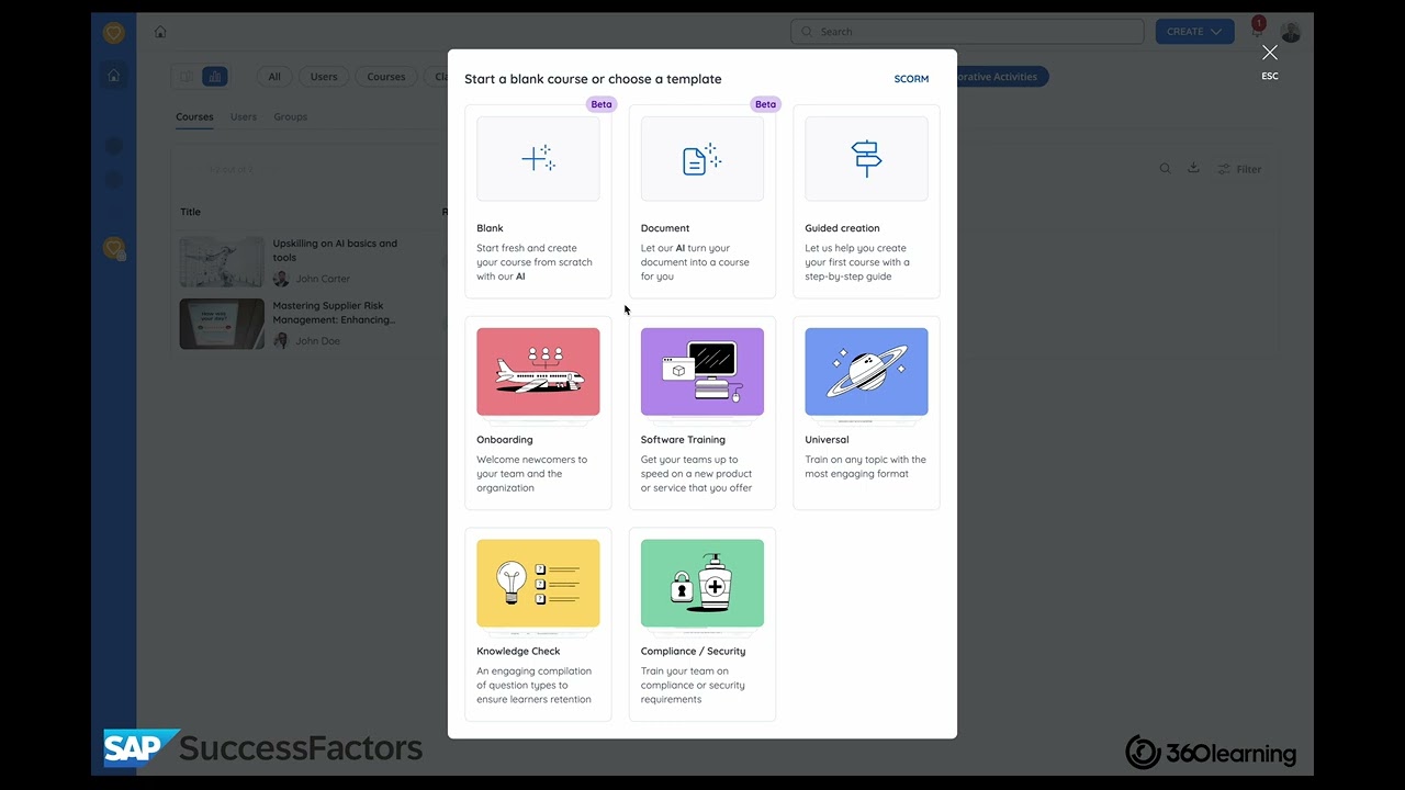 360Learning x SAP SuccessFactors In Depth Demo