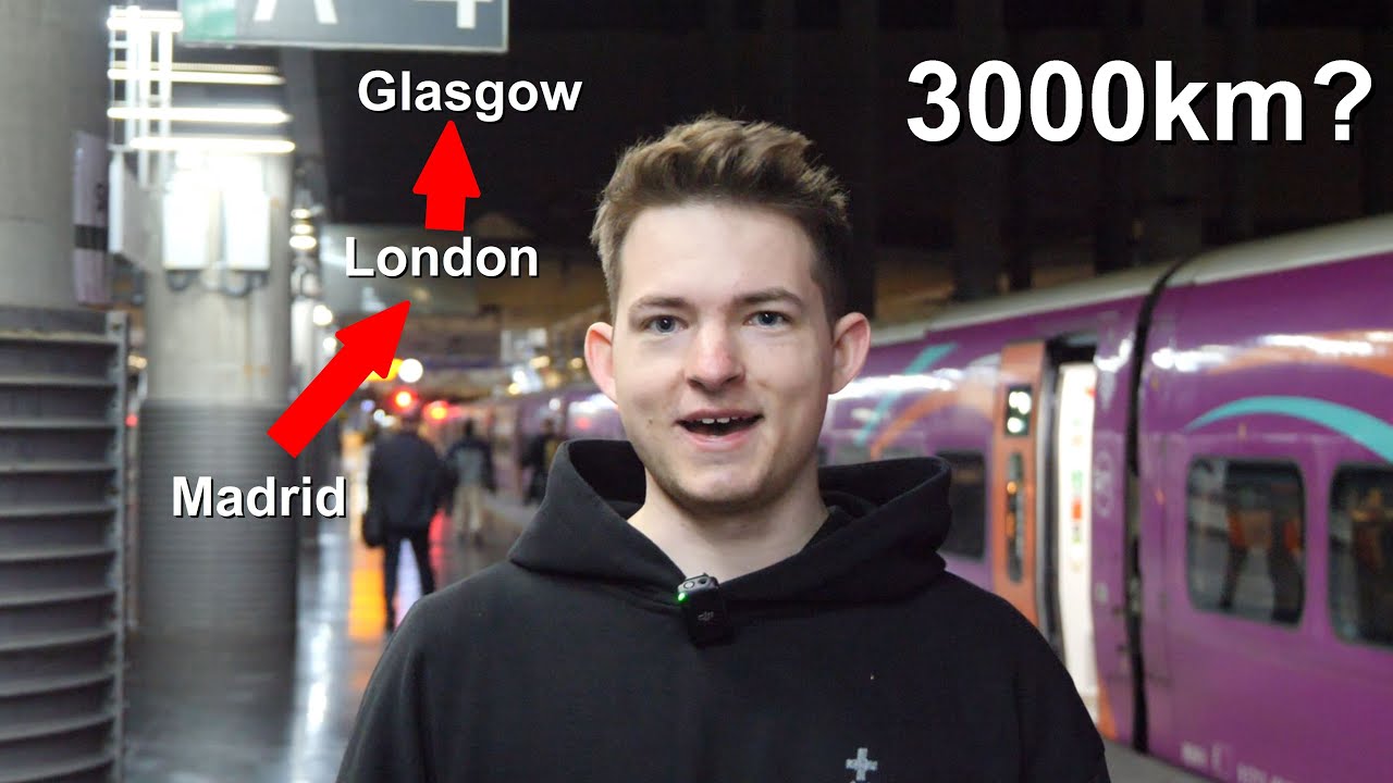 Schafft man 3000 km in 24h mit der Bahn? | Madrid - Glasgow in 1 Tag