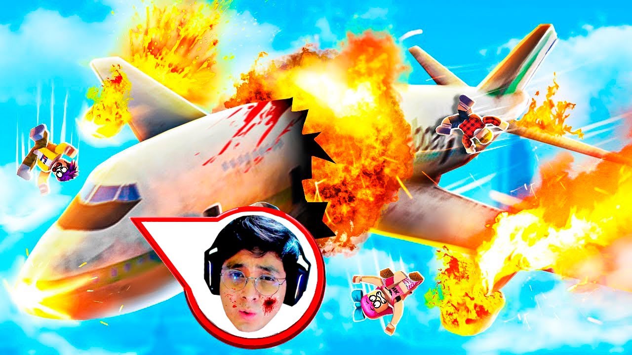 SIMULADOR DE ACCIDENTE DE AVION EN ROBLOX | Survive A Plane Crash