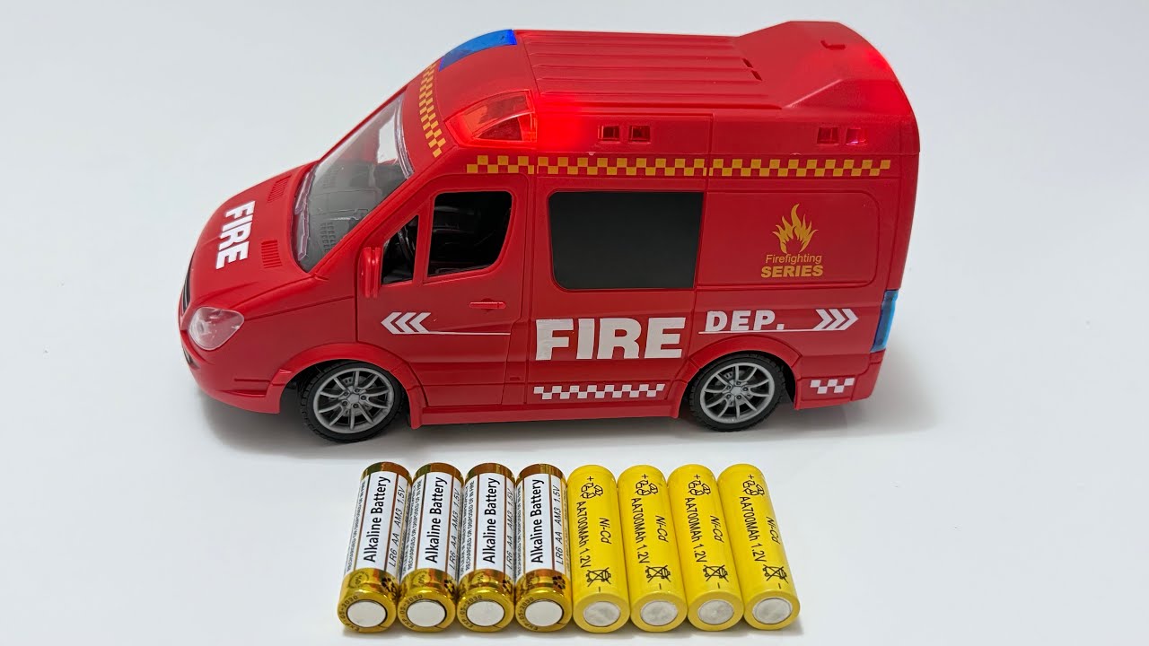 Unboxing City RC Fire Truck, Electric Machine Bulldog, Cartoon RC Car, Electric Gear School Bus