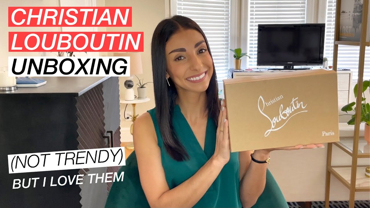 NEW CHRISTIAN LOUBOUTIN UNBOXING! THESE SHOES AREN'T TRENDY RIGHT NOW, BUT I LOVE THEM ANYWAY!