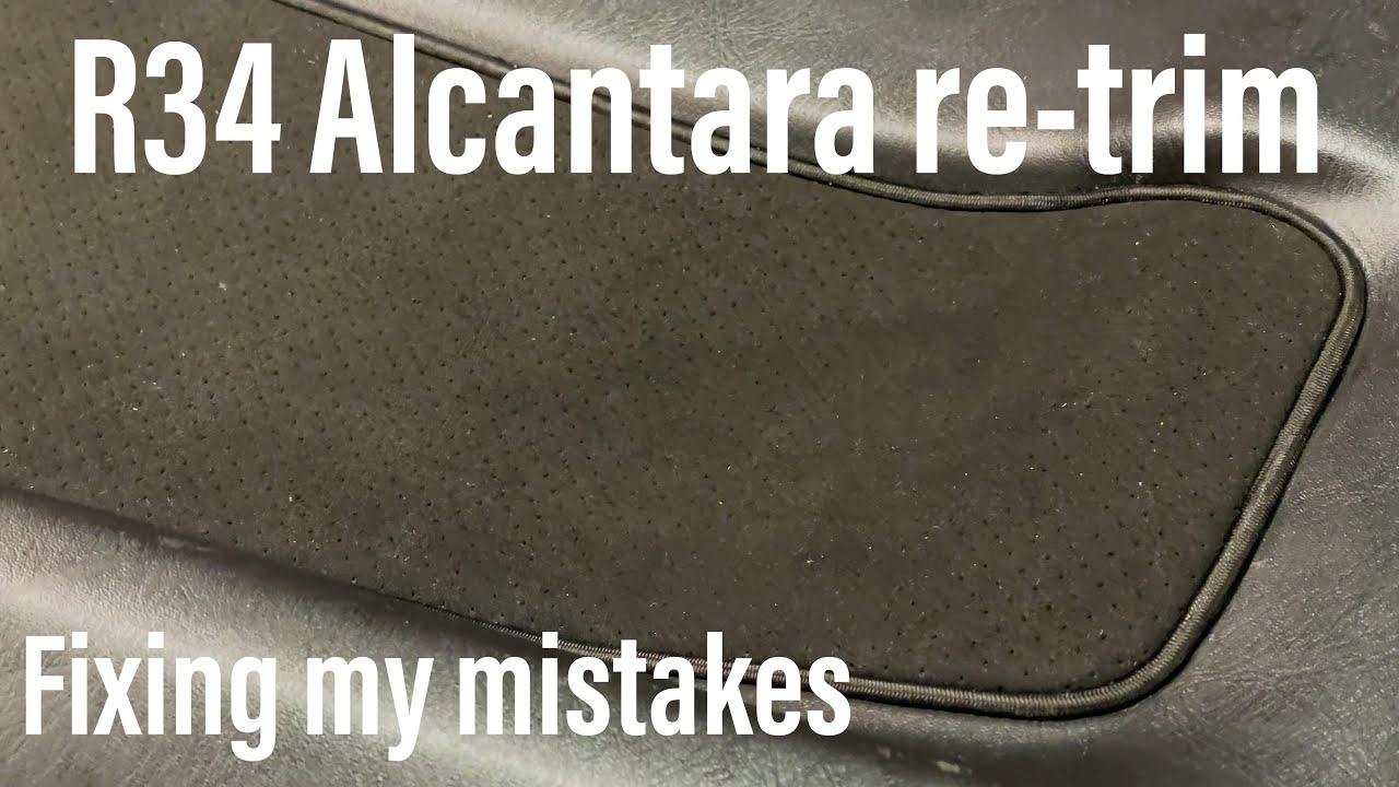 R34 alcantara re trim - R34 gtt to gtr conversion [Ep30]