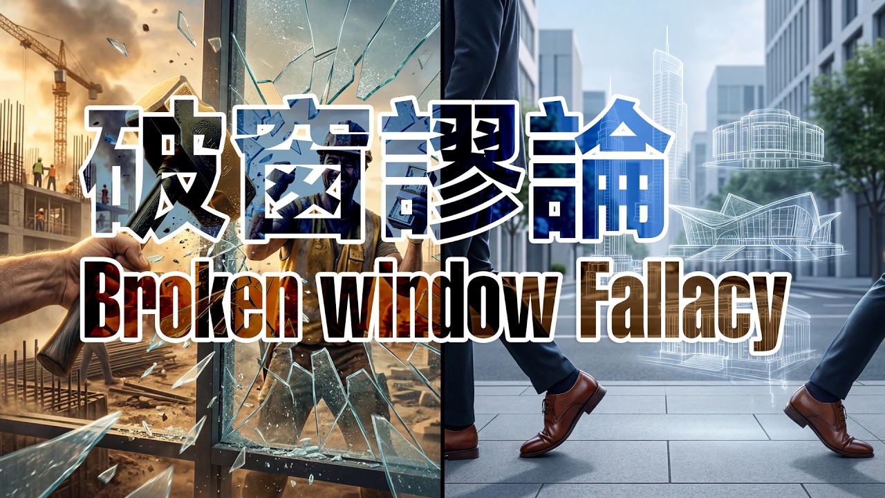 【奧派經濟學概念】深度拆解“破窗謬論”，重塑你的財富觀 | 別再被騙了！亂丟垃圾、打仗、花光存款真的能創造就業？