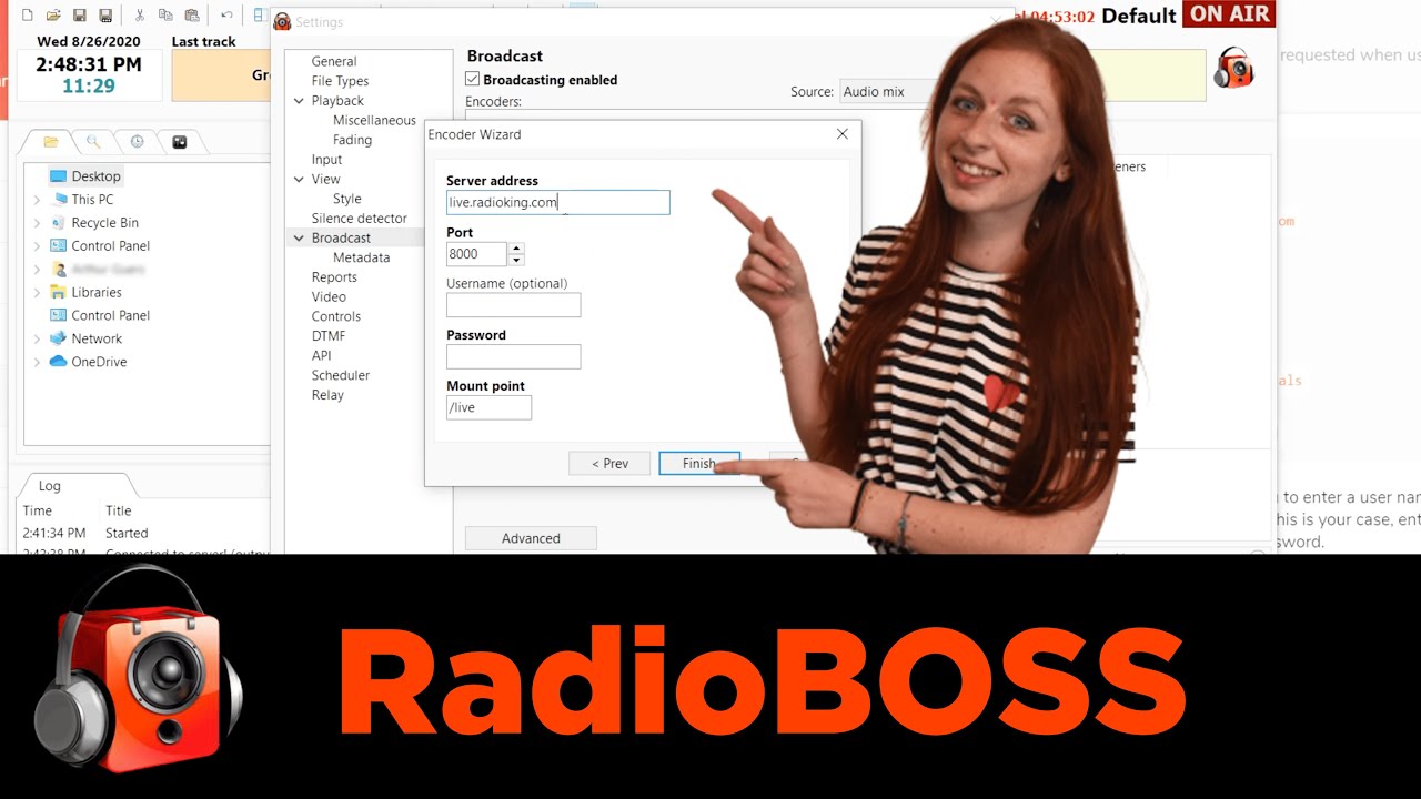 Прямая радиотрансляция через RadioBOSS (обучение) 🎙