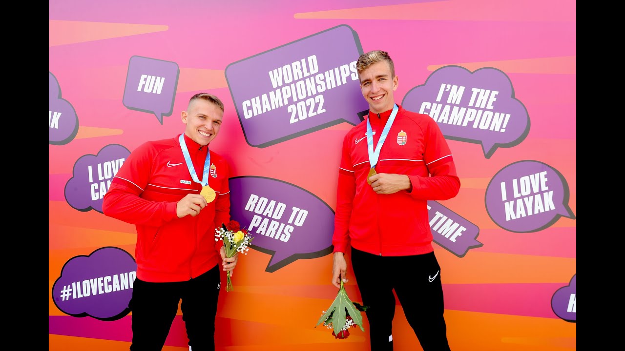 Világbajnok Adolf Balázs, Fejes Dániel U23 C-2 1000 méteren / Szeged 2022.