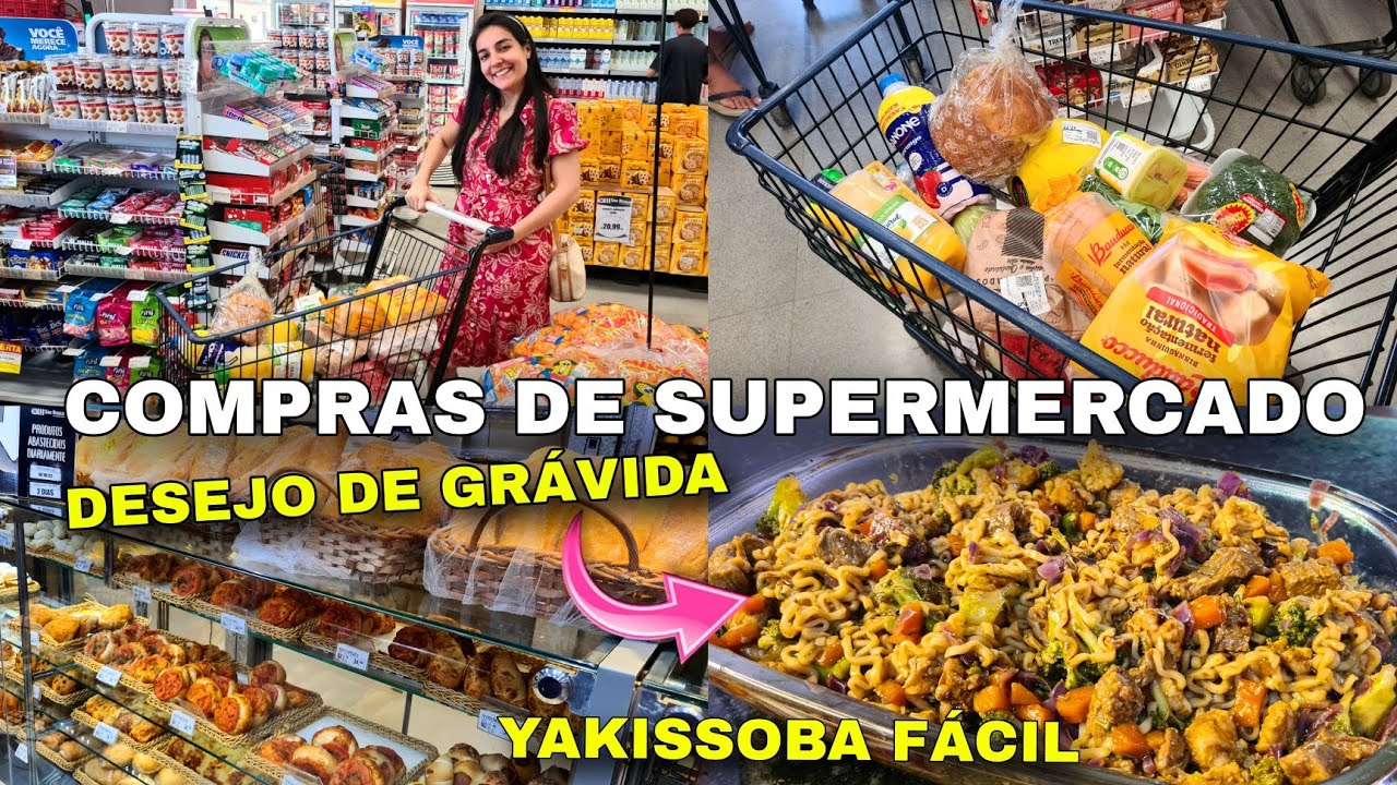 COMPRAS NO SUPERMERCADO COM VALORES + YAKISOBA FÁCIL E RÁPIDO