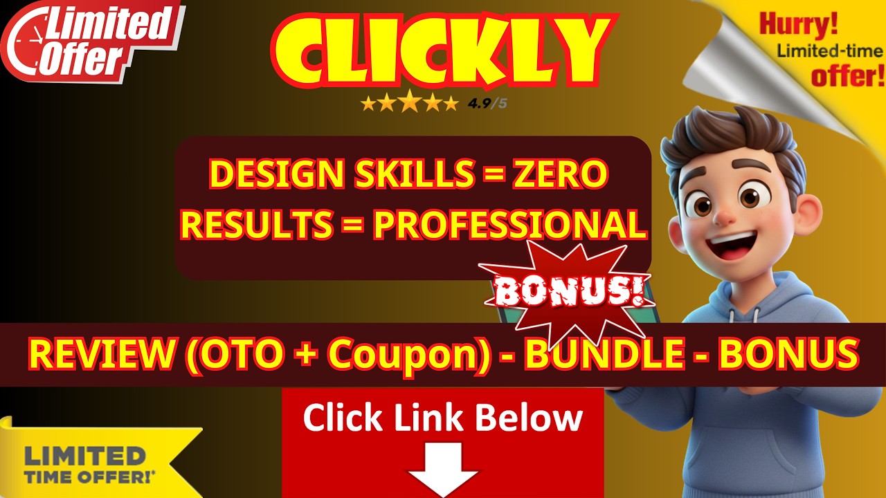 CLICKLY Demo - Review (OTO - Bundle Deal) - Best Bonus