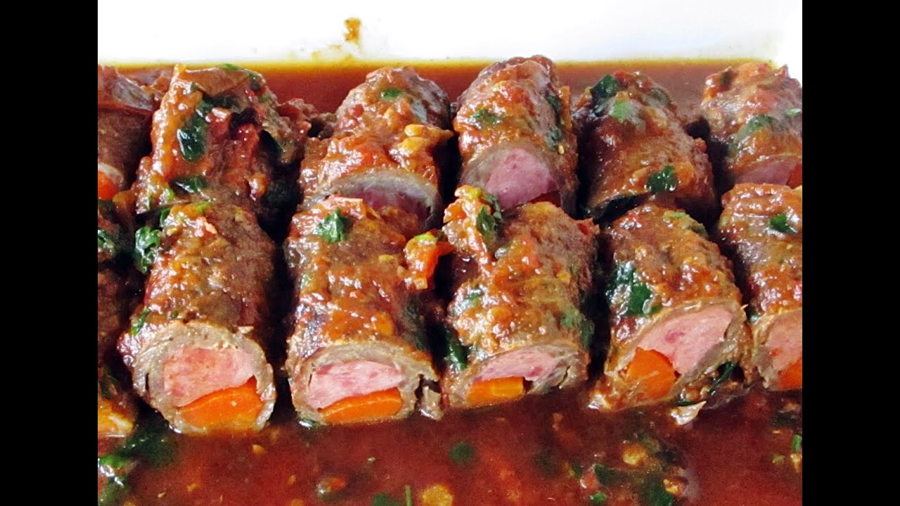 Bife a rolê com molho fácil - Tudo na panela de pressão!
