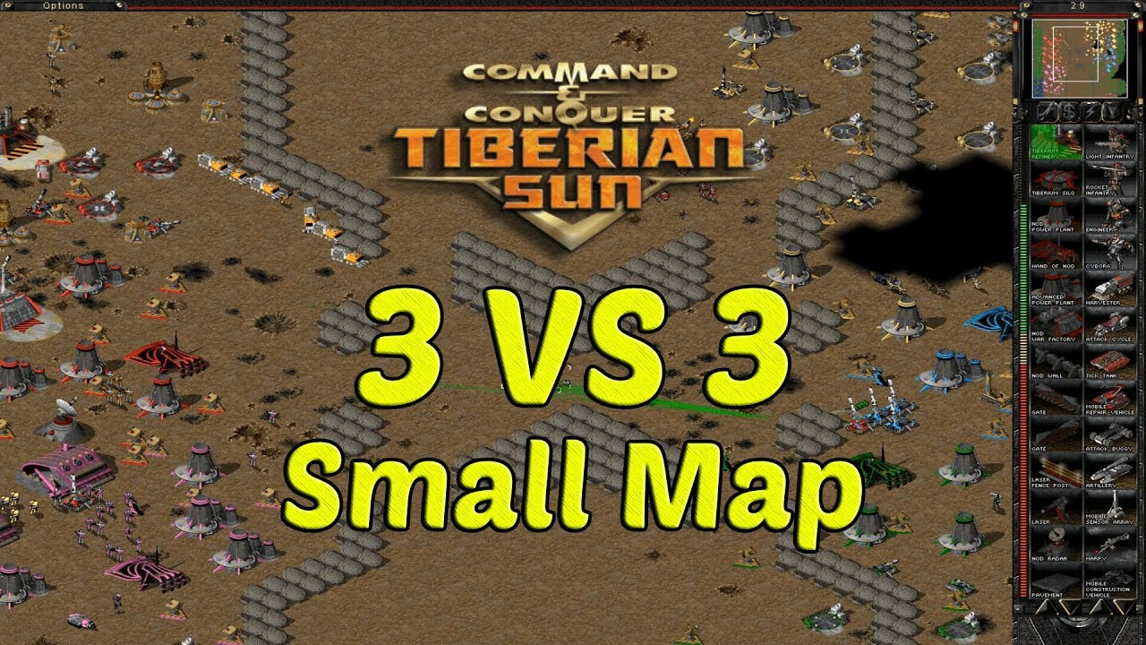 Tiberian Sun Online - 3 vs 3 - Small map