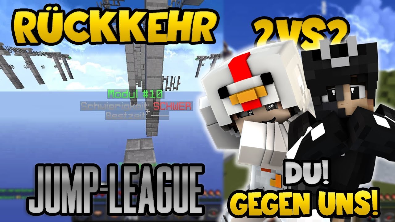 Die UNGLAUBLICHE Rückkehr von Jump-League! Du gegen mich und MrsDNA? | Minecraft Jump league