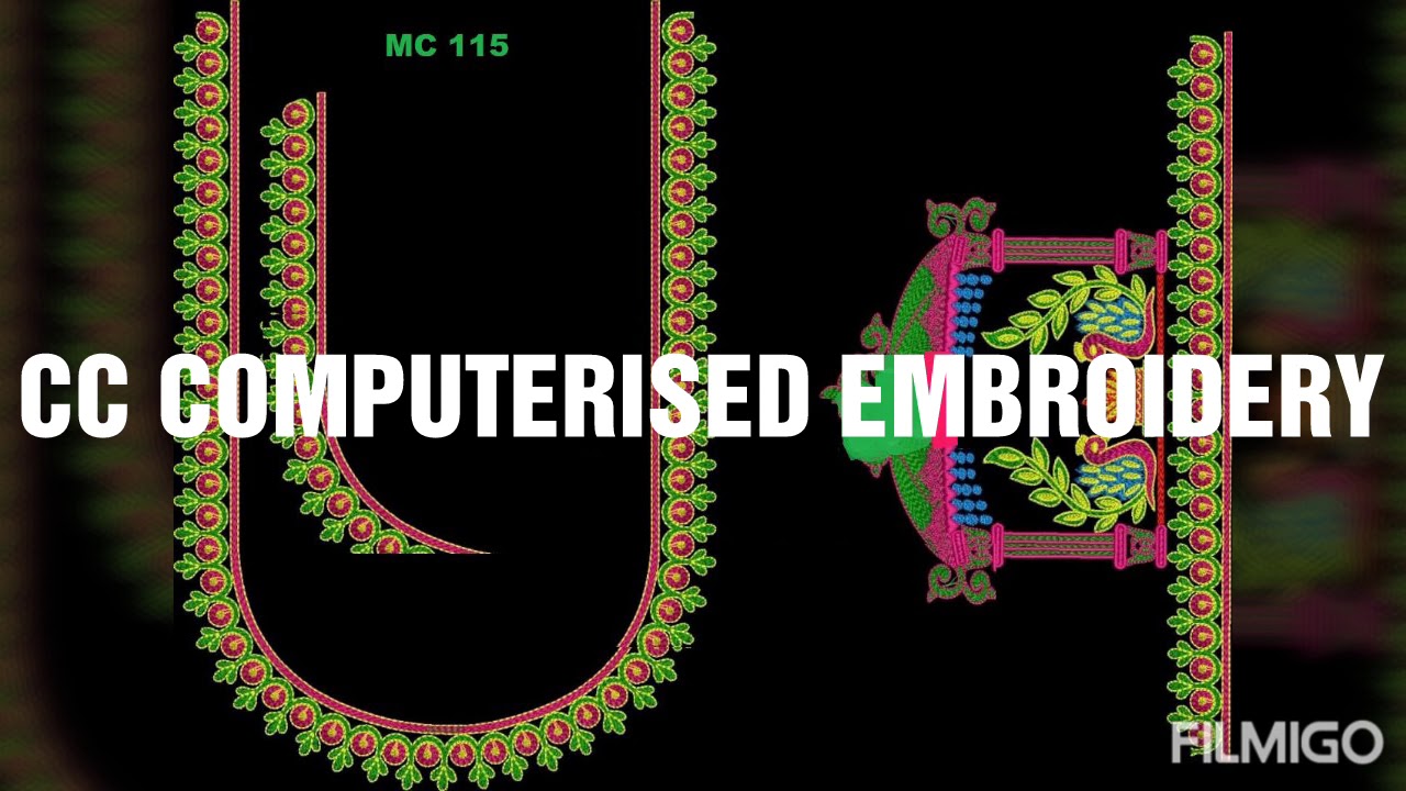 Computer embroidery works