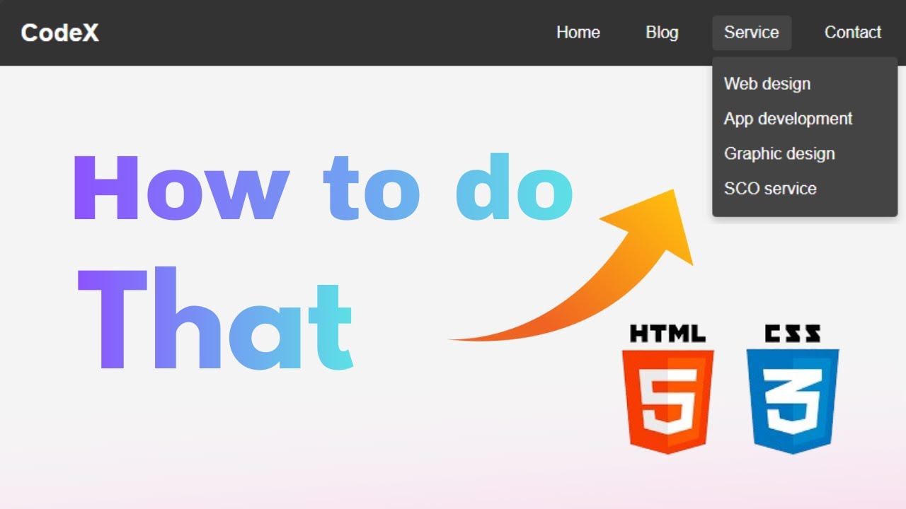 Create Responsive Navigation Bar | HTML CSS Tutorial