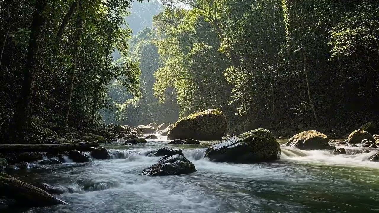 Healing Forest River Sounds | Deep Focus & Study Ambience