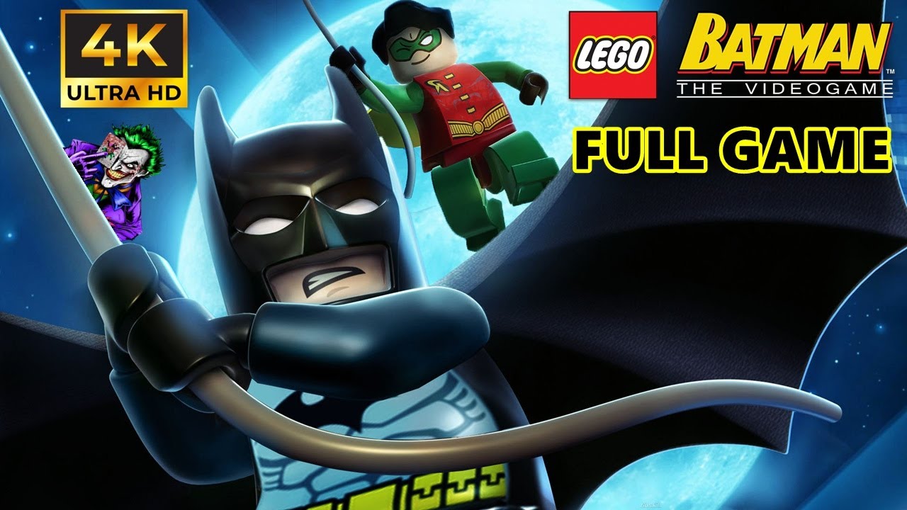 Lego Batman: The Videogame Full Game Longplay Walkthrough (4K 60FPS)