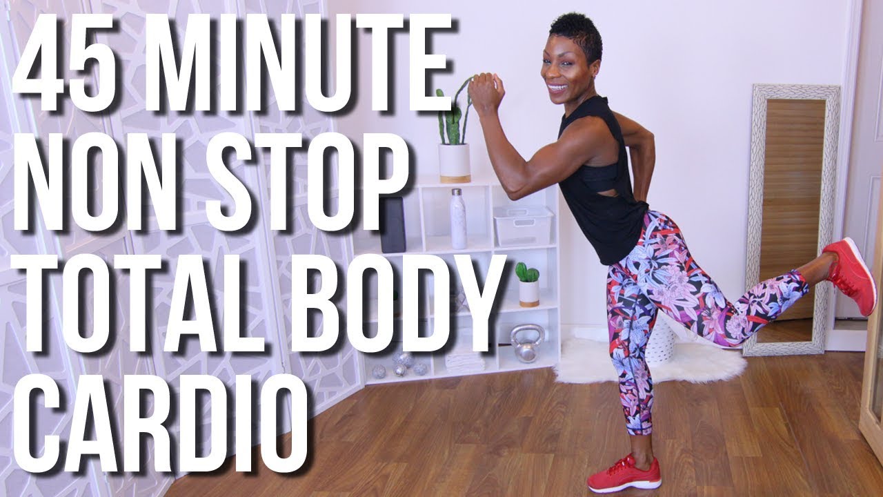 45 Minute Non-Stop HIIT Total Body Cardio | No Weights | Pure Cardio