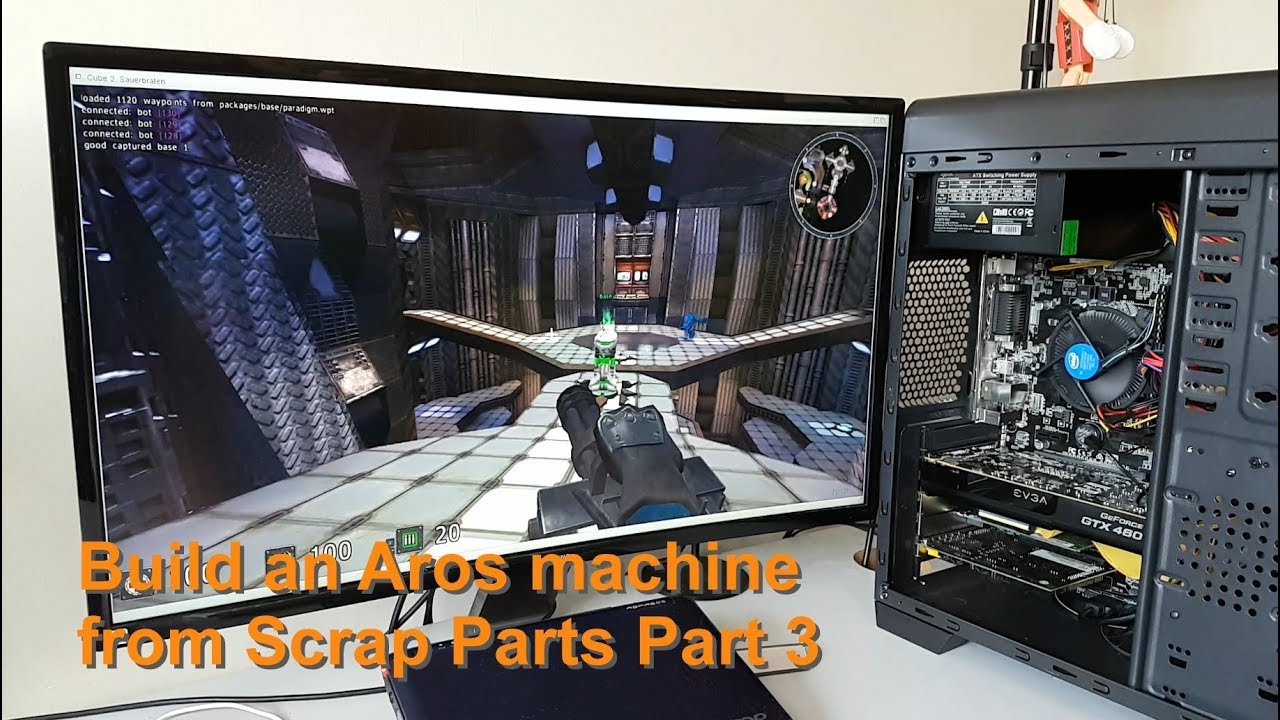 Build an Aros based Amiga computer from scrap parts Part 3