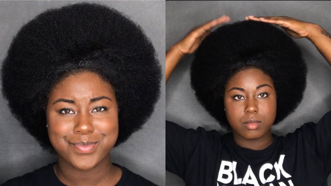 How To Pick Your Hair Into The Perfect Afro