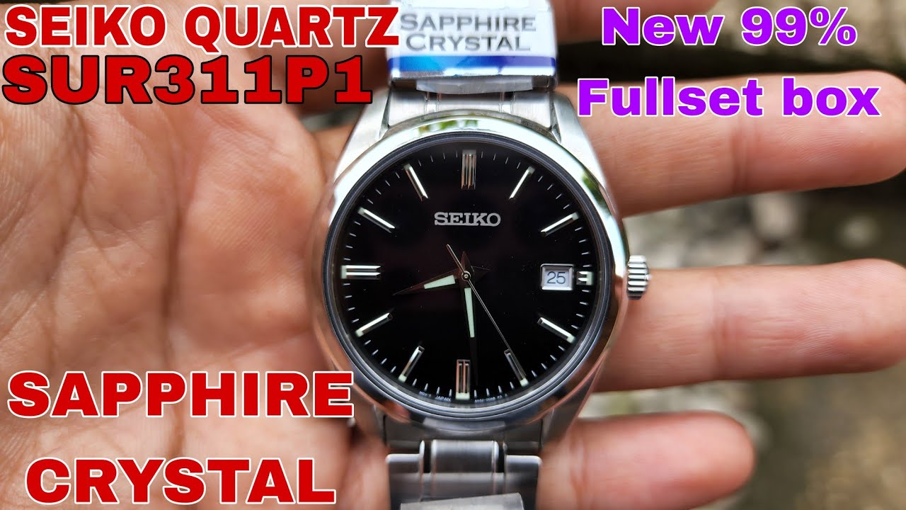 SOLD SEIKO SUR311P1 QUARTZ SAPPHIRE CRYSTAL KONDISI NEW 99% GRESS BLACK DIAL FOLLOW IG LakoneWatch