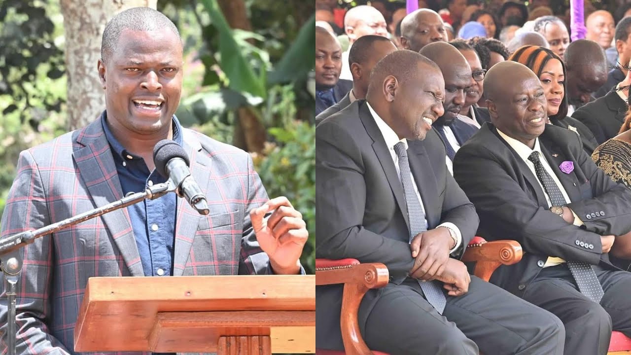FUNNY NDINDI NYORO CRACKS UP DP RUTO & MOURNERS IN NYERI!!