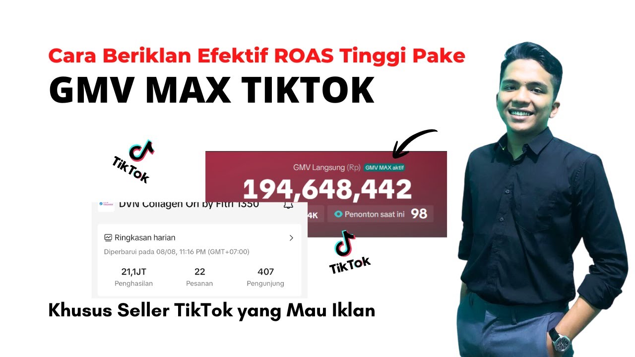 Cara Seller TikTok Naikin Omzet Pakai GMV MAX | 10 Menit Paham GMV MAX untuk Pemula