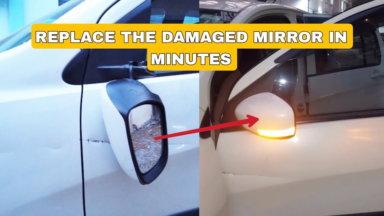 maruti celario mirror replacement | installing the rear view mirror of maruti suzuki celario