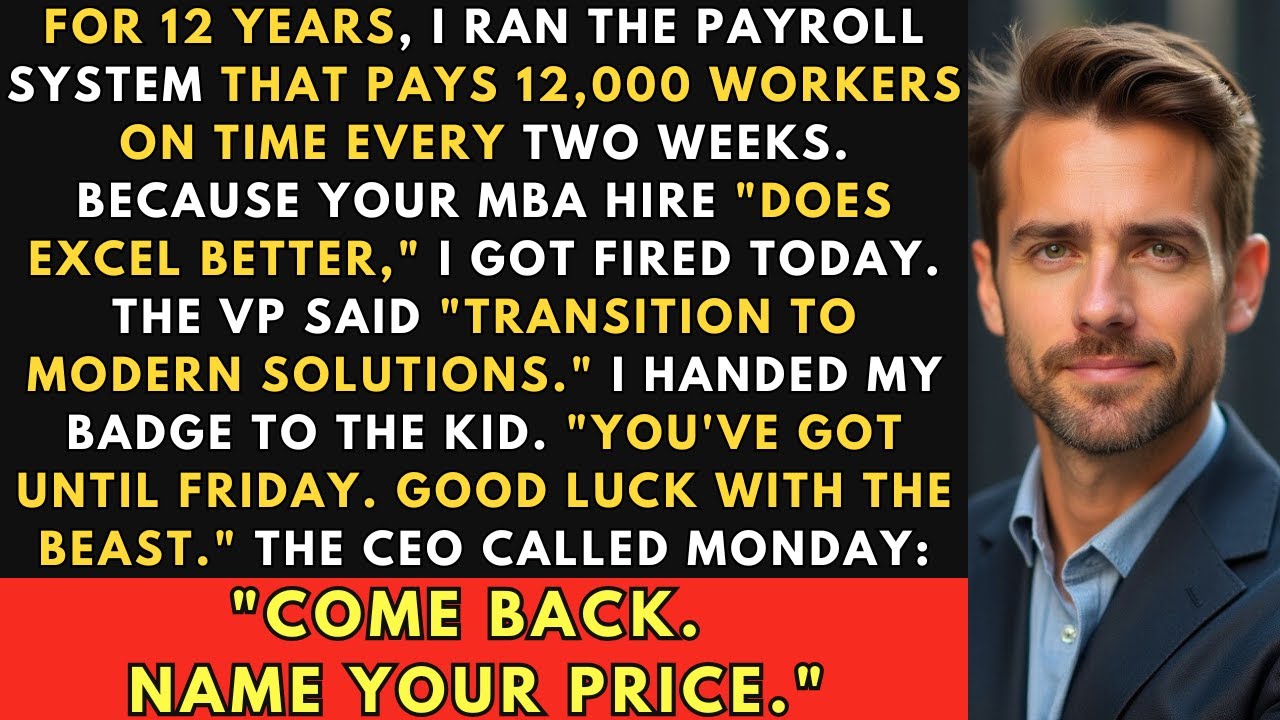 I Was Fired for an MBA's Excel Sheet – Ex-Navy Payroll - Revenge Story