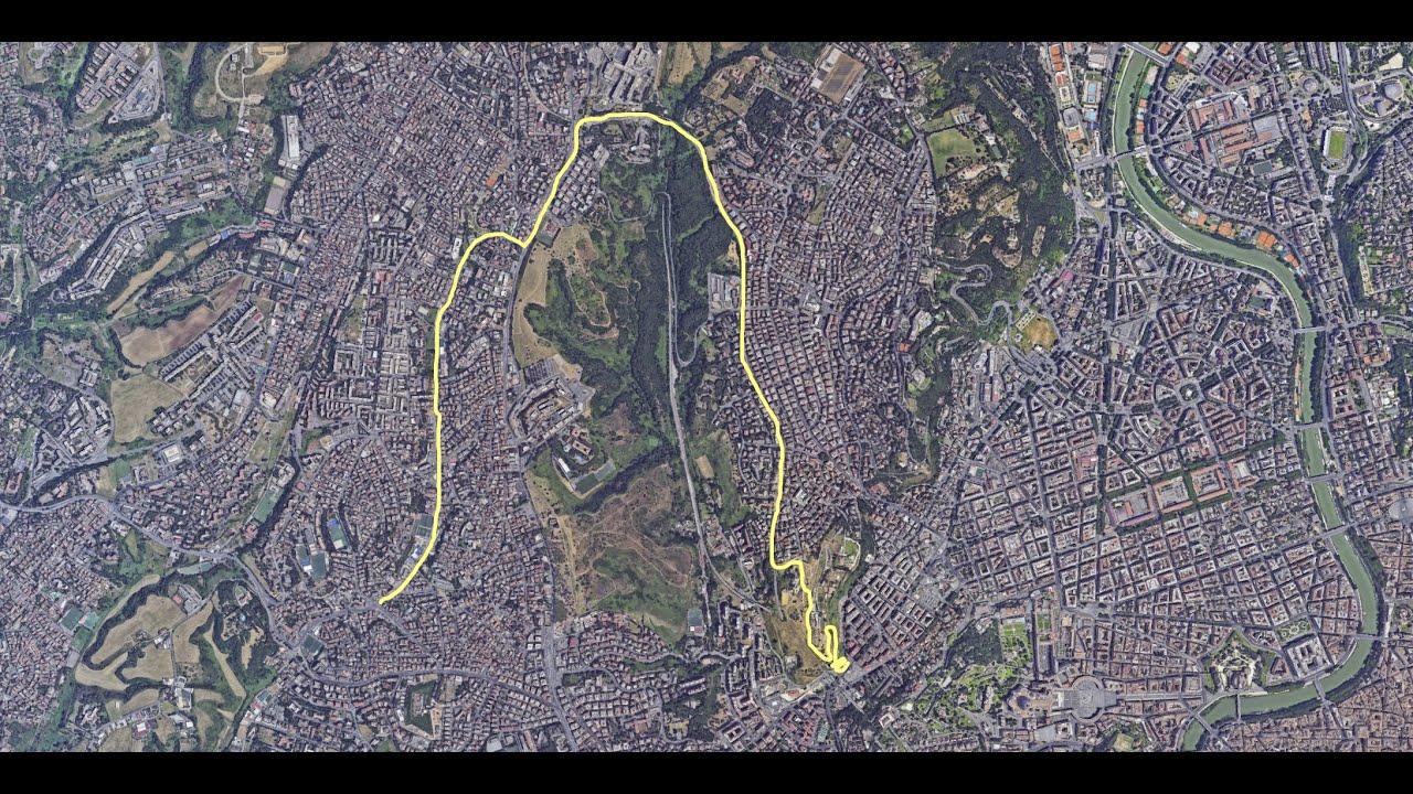 Ciclabile Battistini Gemelli Monte Ciocci. Roma. 360° experience while Mountain Biking Rome 1.1.2025