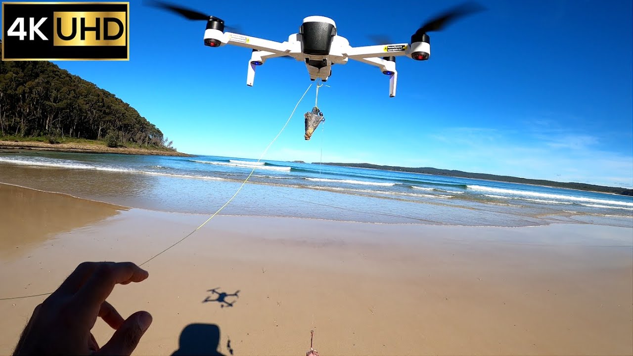 Broke rod, 1x Flathead 1x Snapper 1x Banjo Shark, Durras North Rocks | Drone Fishing 4K