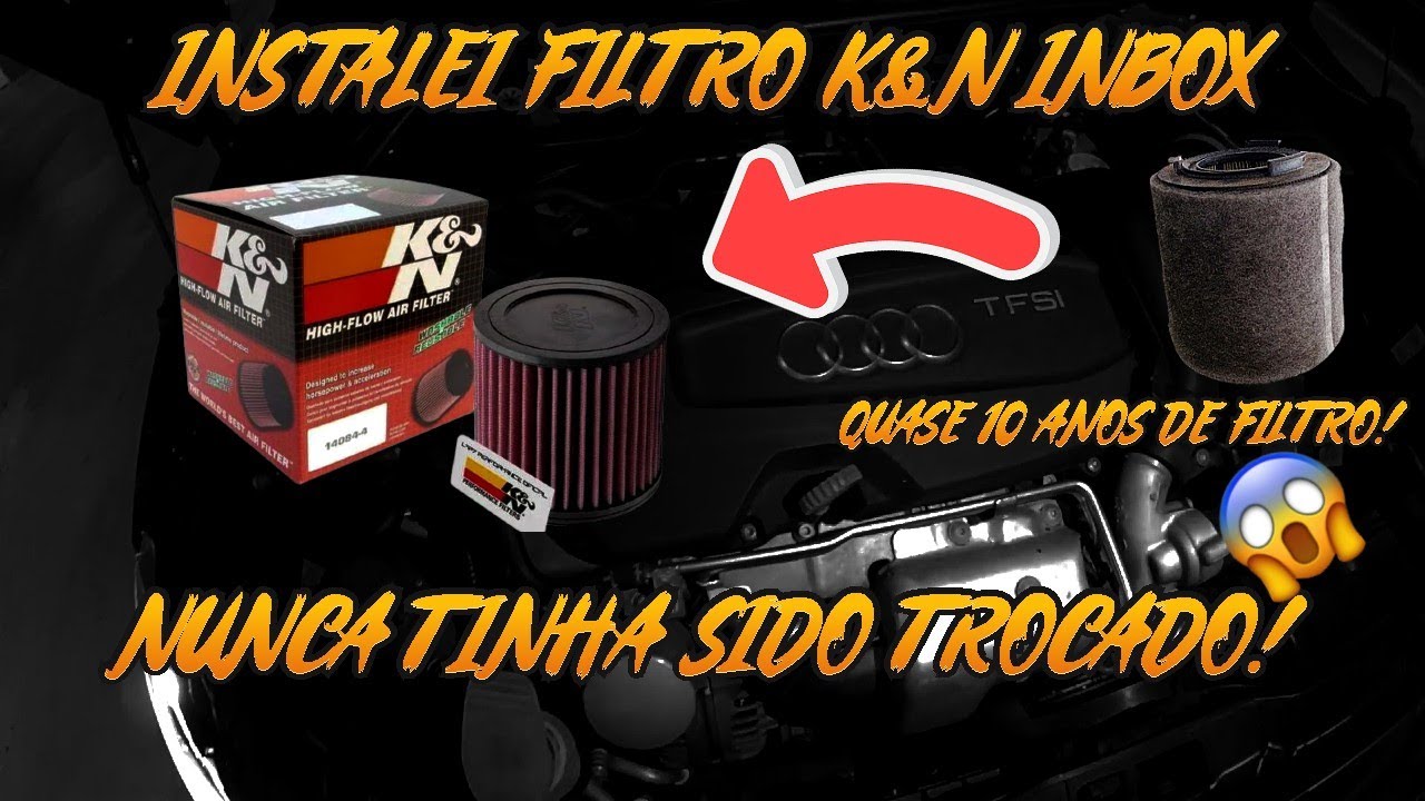 COMEÇAMOS OS UPGRADES DE PERFOMANCE NO A1: Instalei o Filtro K&N e tive uma surpresa!