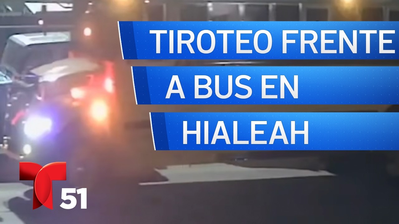 Conductor de autobús escolar presencia tiroteo en Hialeah con 15 niños a bordo