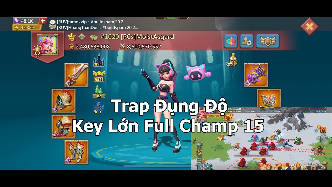 Trap Rally Đụng Độ Key Lớn Full Champ 15 - Lords Mobile