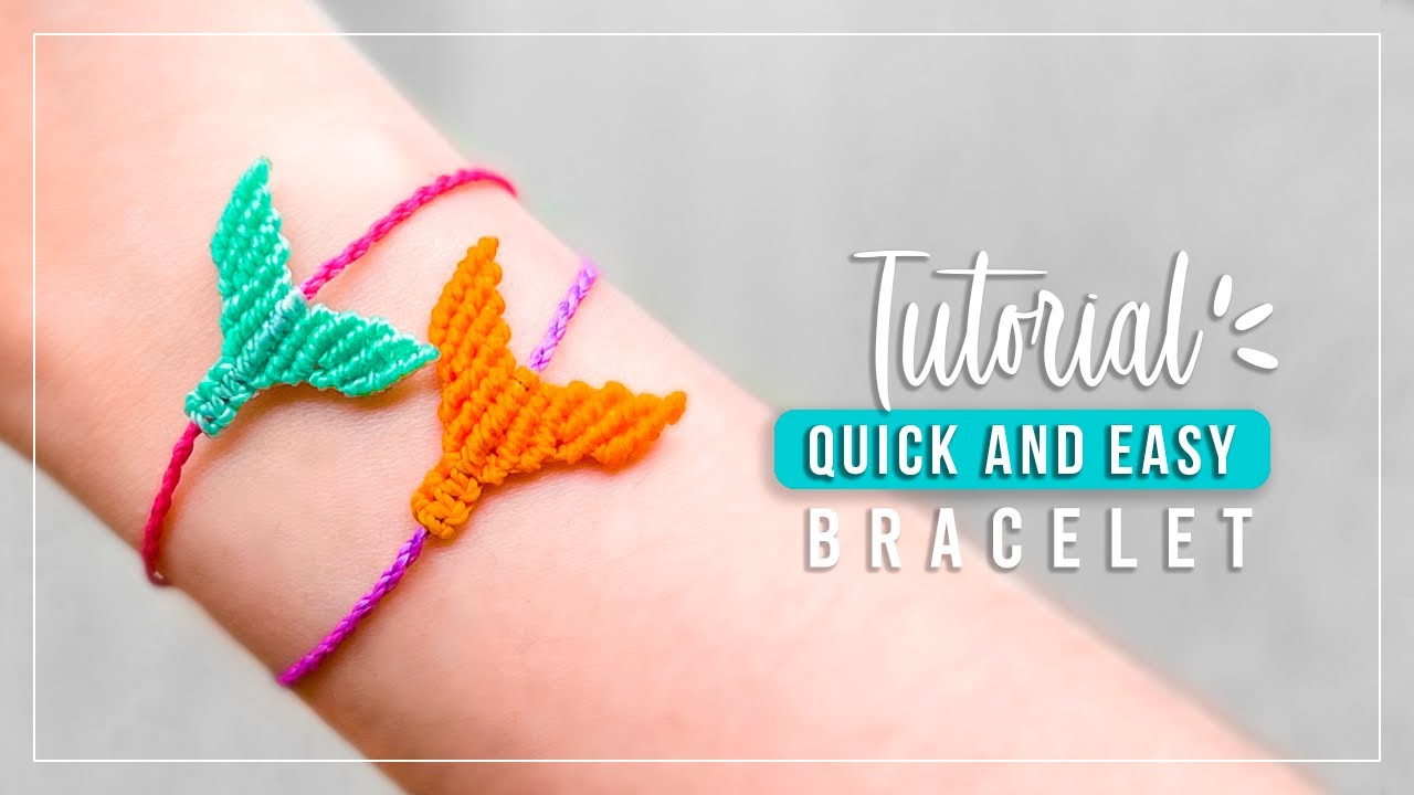 DIY Mermaid Tail » ⚡️ tutorial | como hacer pulsera de hilo fácil y rápida para principiantes