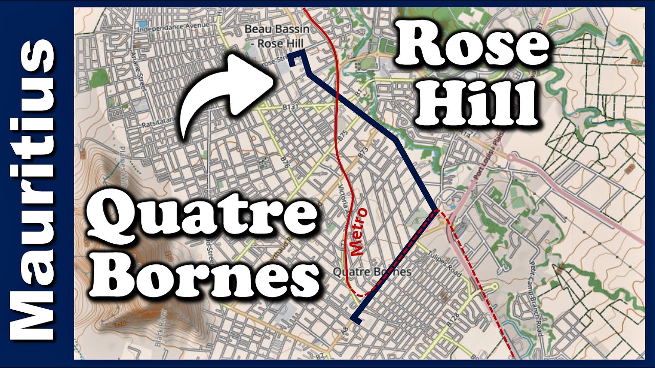 Drive from Quatre Bornes to Rose Hill Mauritius