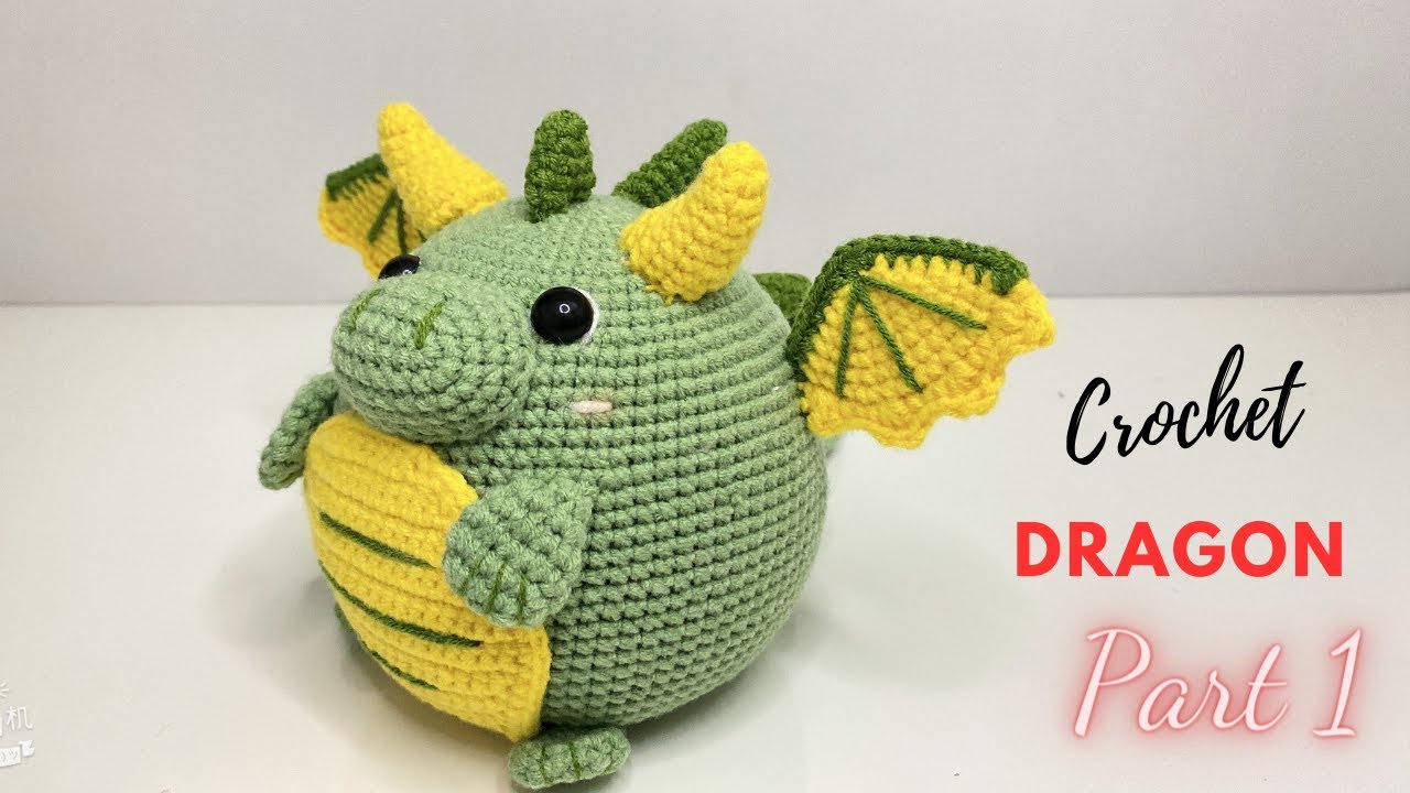 Part 01: Crochet Dragon 🐉 Amigurumi / Step By Step Tutorial