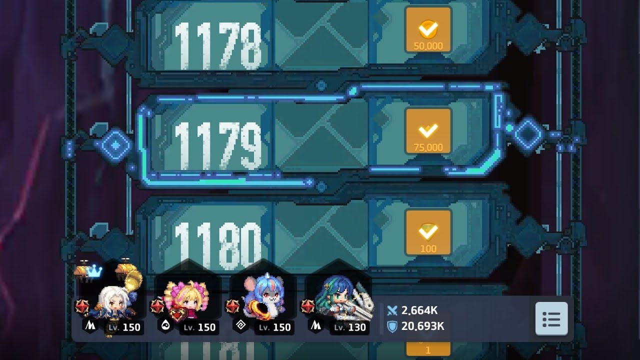 Orbital Lift floor 1152-1179 | Guardian Tales