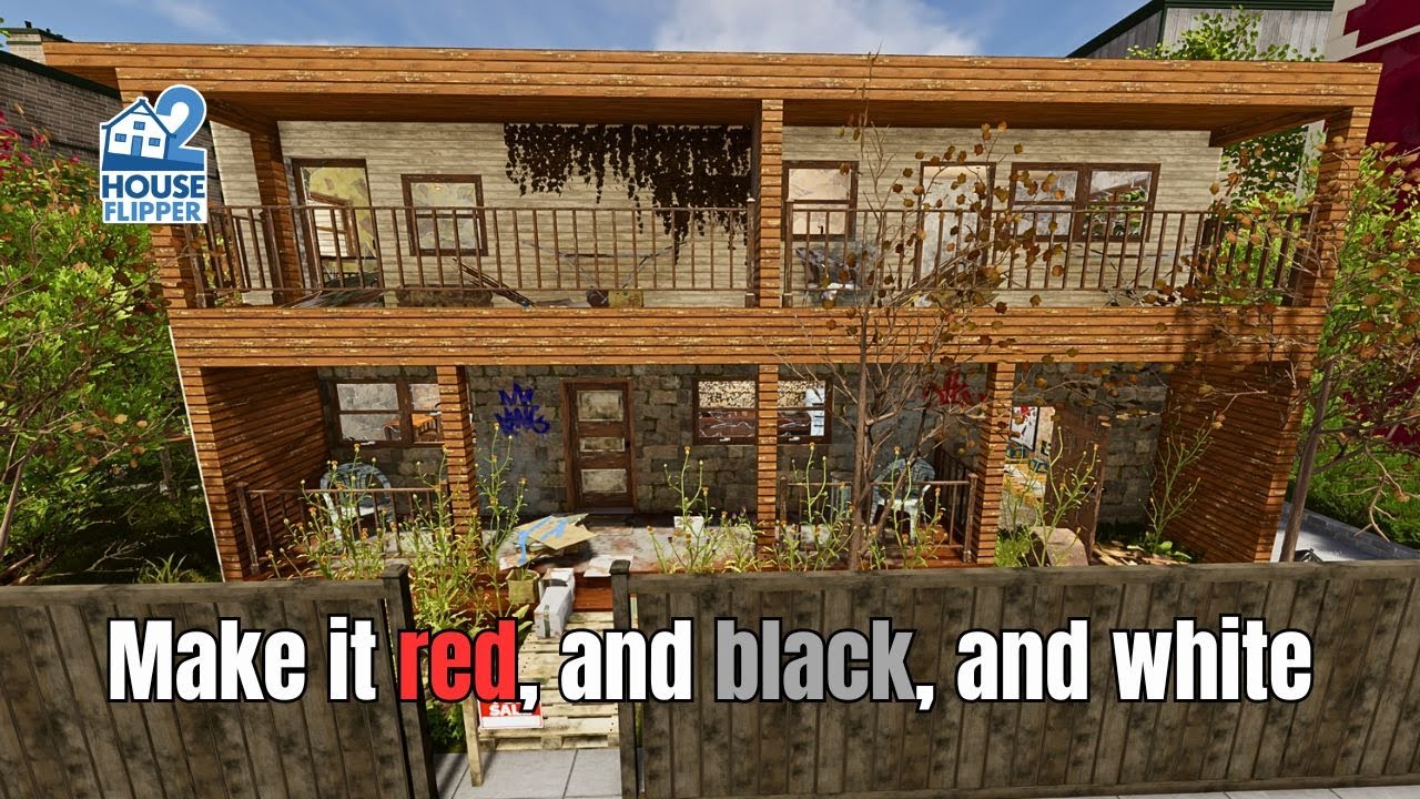 House Flipper 2 | Make it red, and black, and white | Community content | Longplay | No Commentary