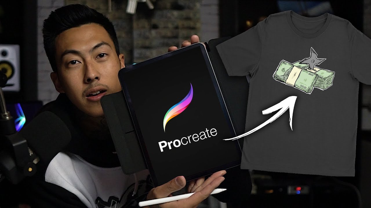 Создание дизайна футболки с помощью Procreate на iPad